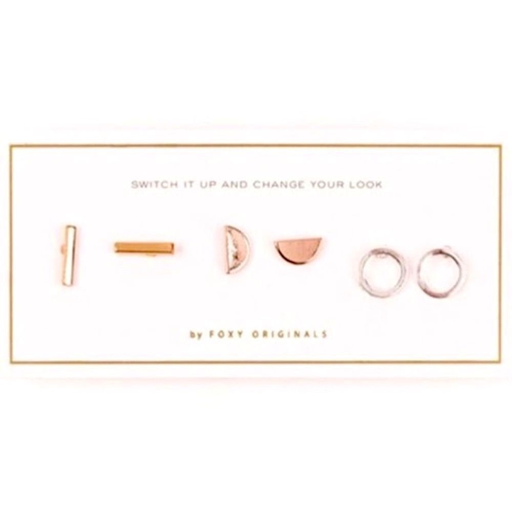 Foxy Originals Geo Stud Post Earrings Set